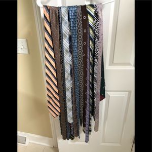 34 various neck ties.  All clean with no stains.